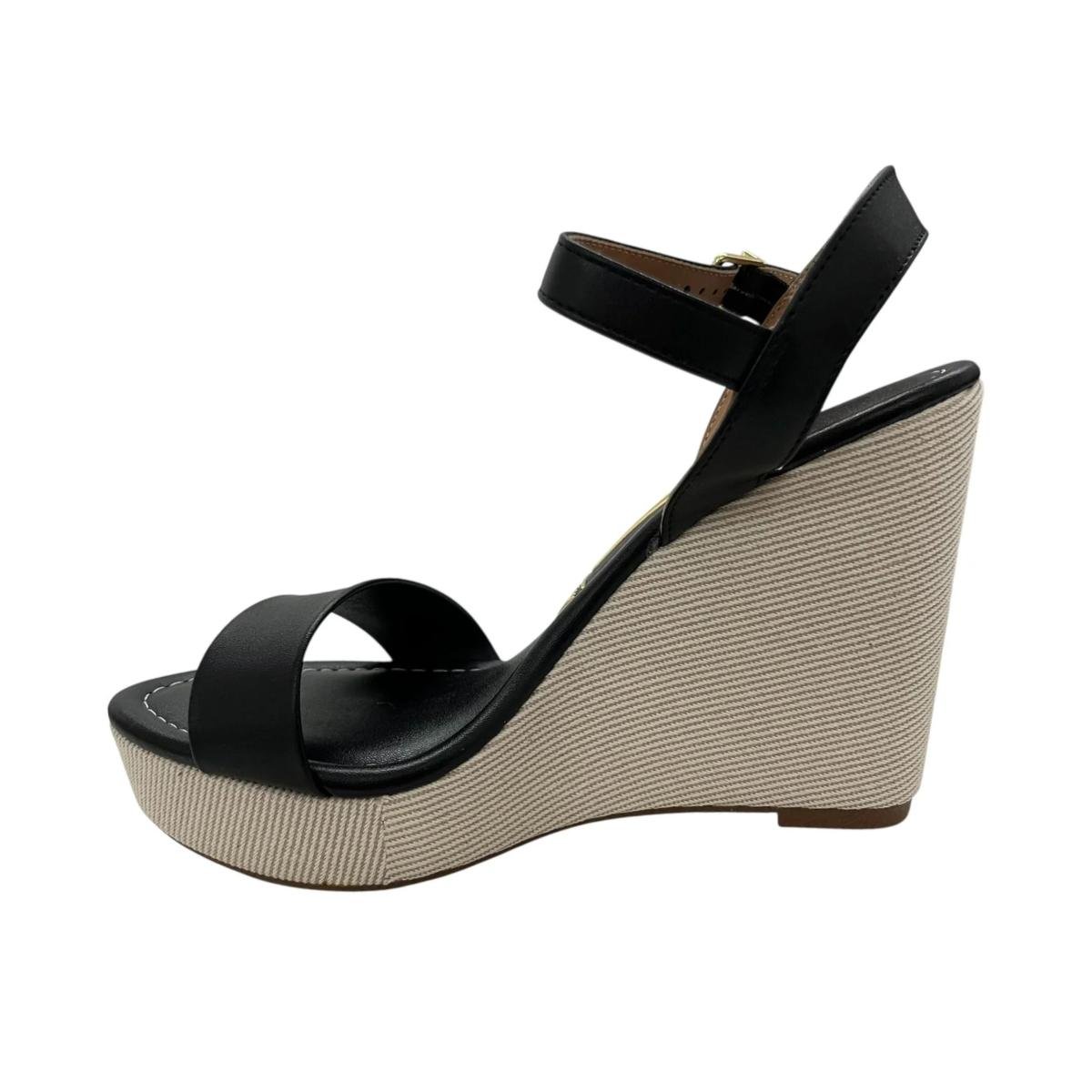 Sandália Anabela Casual Feminino Vizzano 62832000 Preto Preto 3