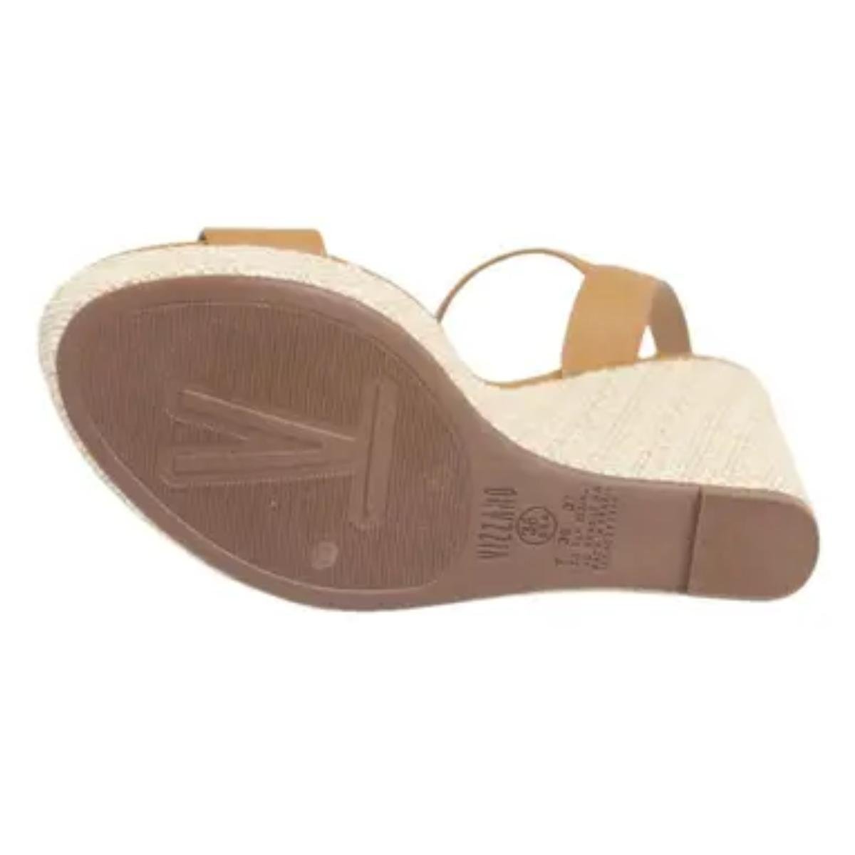 Sandália Anabela Casual Feminino Vizzano 62832000 Marrom Marrom 5