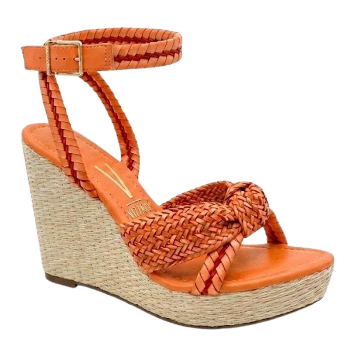 Sandália Anabela Casual Feminino Vizzano 6283.2107 Laranja