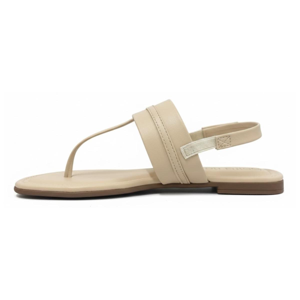 Sandália Rasteirinha Casual Feminino Beira Rio 8552209 Areia Bege 3