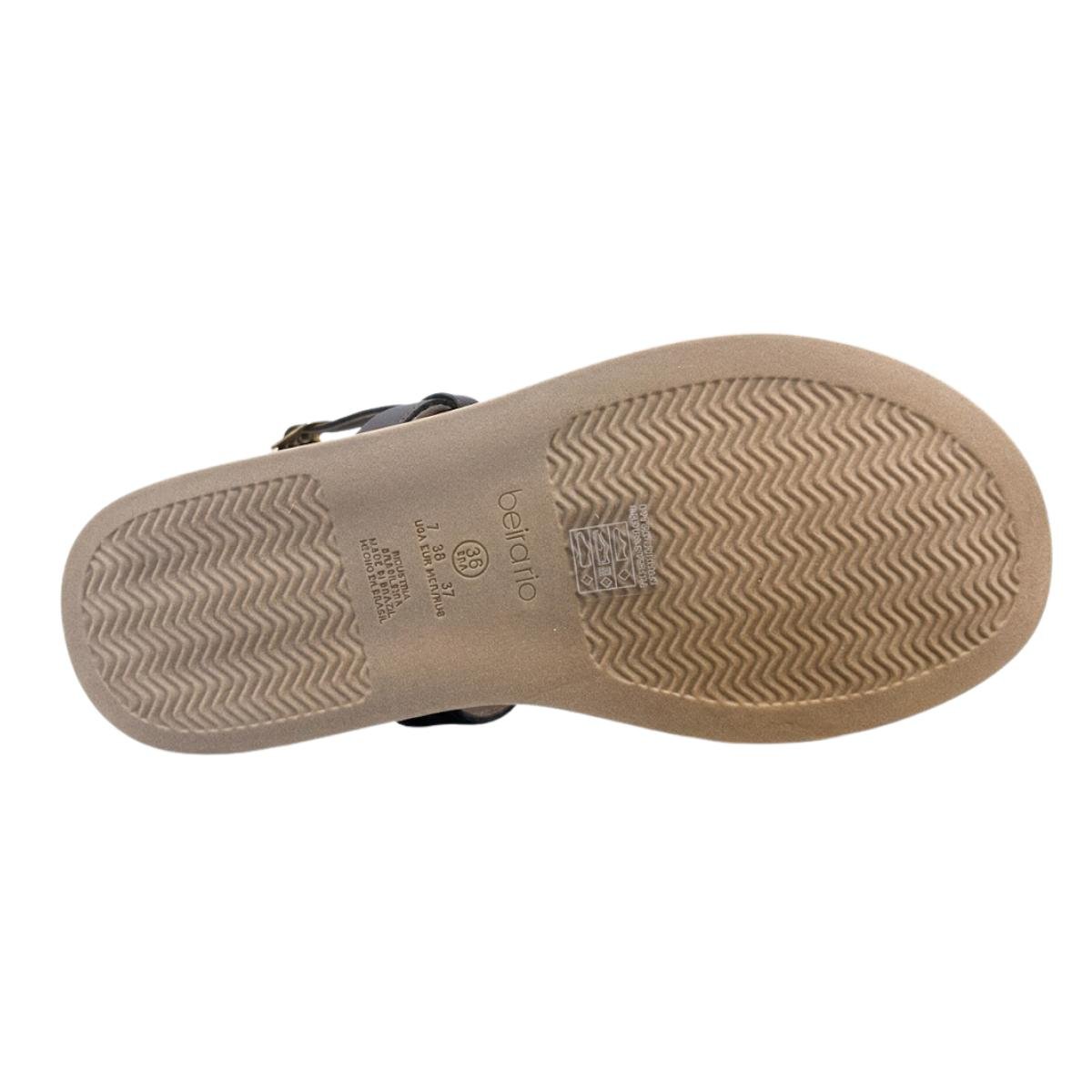 Sandália Rasteirinha Flatform Casual Feminino Beira Rio 8513.113 Marrom Marrom 6