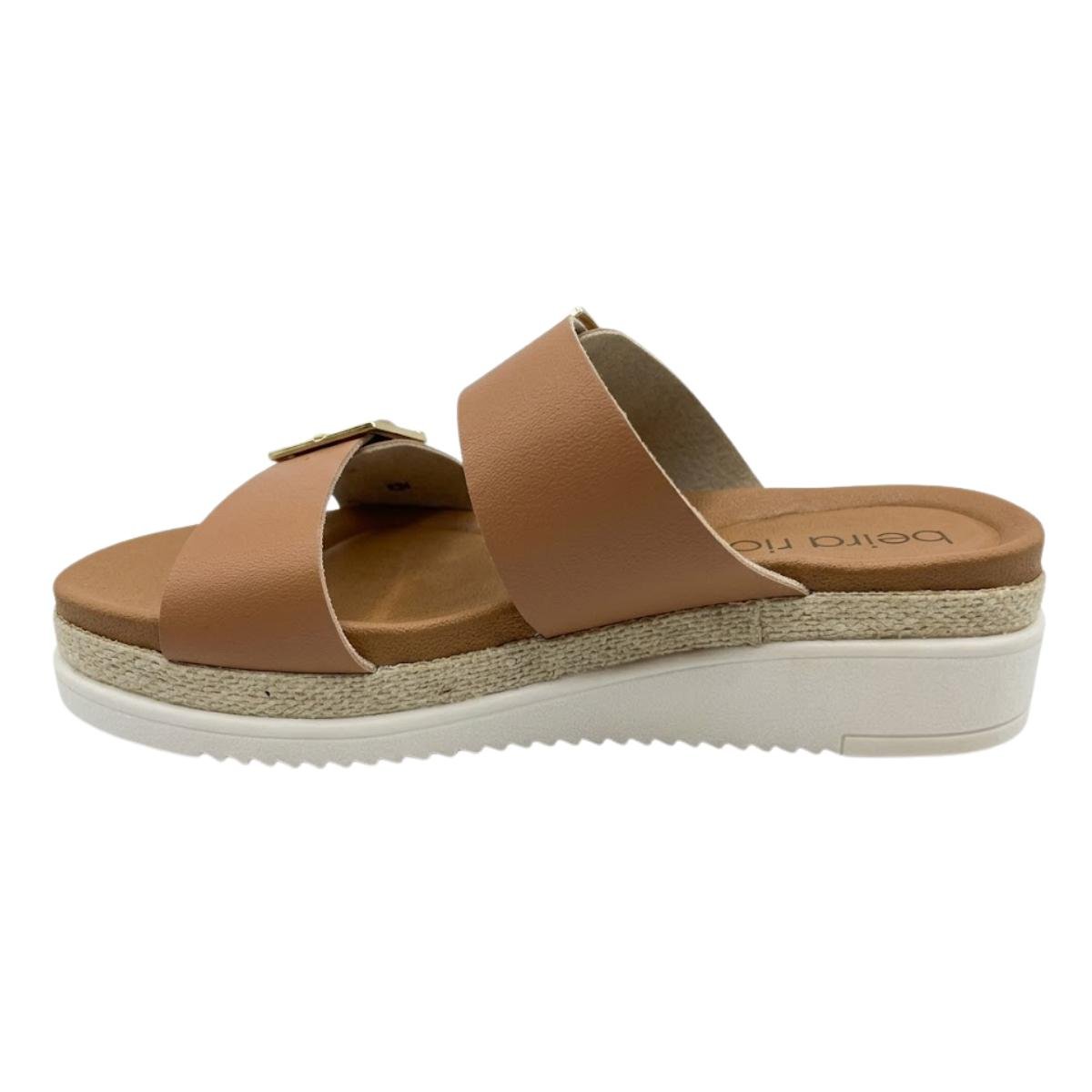Sandália Papete Flatform Casual Feminino Beira Rio 8575.101 Marrom Marrom 3