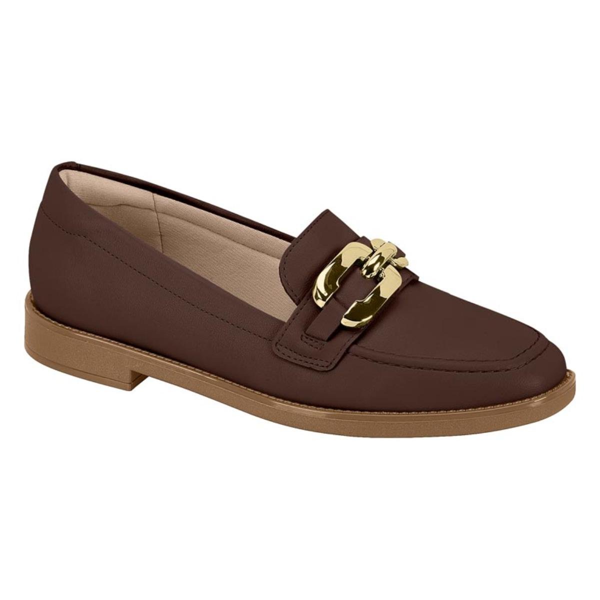 Sapato Mocassim Comfort Casual Feminino Beira Rio 4264209 Marrom