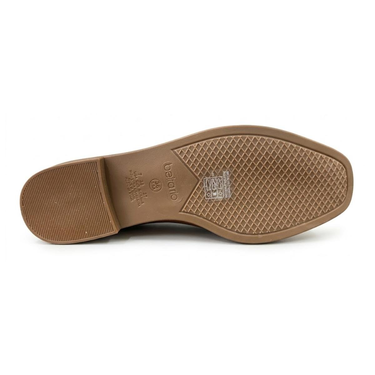 Sapato Mocassim Comfort Casual Feminino Beira Rio 4264209 Marrom Marrom 6