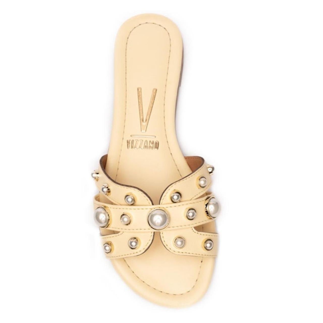 Sandália Rasteirinha Casual Feminina Vizzano 6371381 Amarelo Amarelo 4