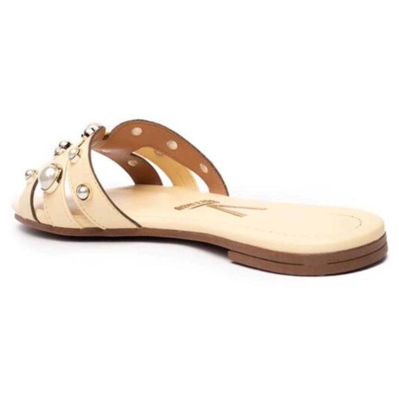 Sandália Rasteirinha Casual Feminina Vizzano 6371381 Amarelo Amarelo 6