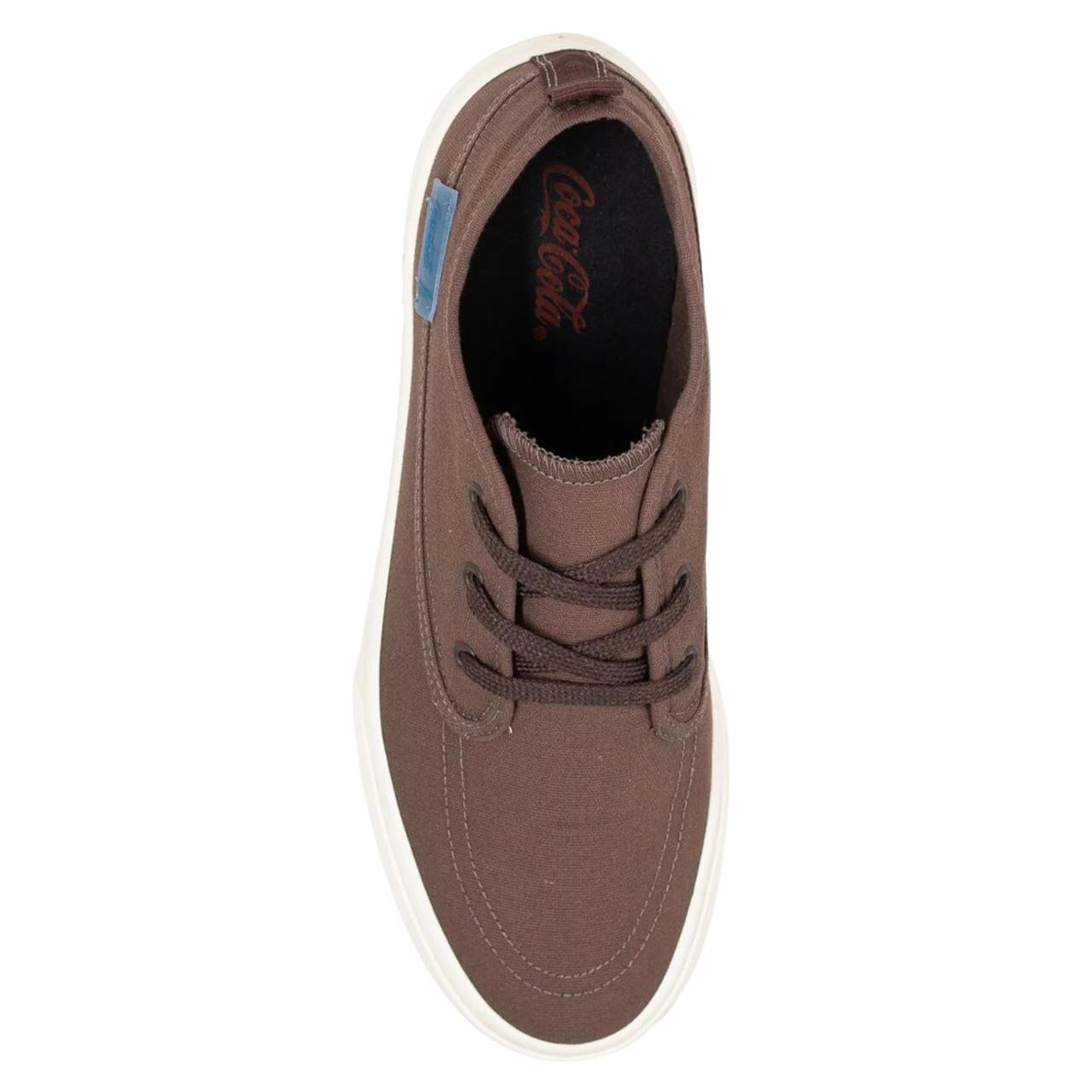 Tênis Casual Masculino Coca Cola CC2456 Marrom Marrom 4