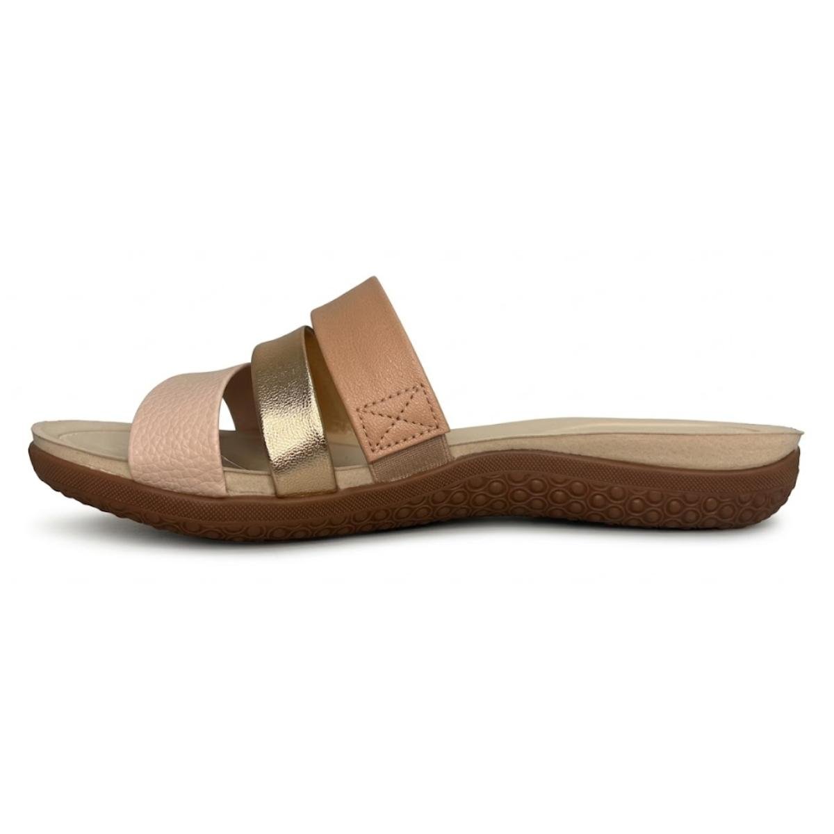 Tamanco Anabela Casual Feminino Modare 7125.200 Ortopédico Nude Bege 3