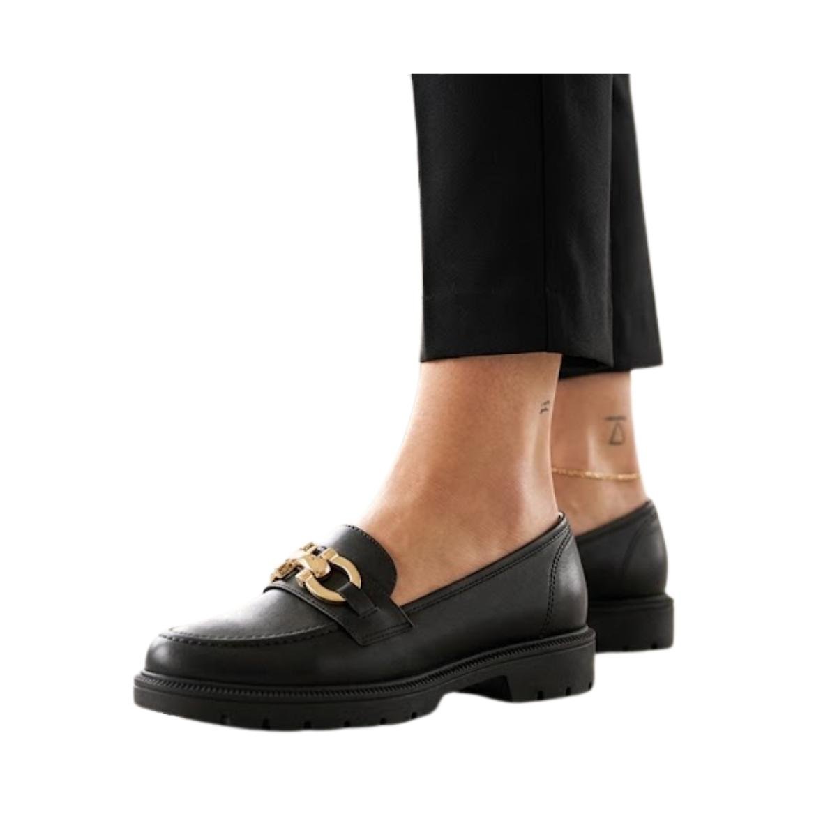 Sapato Mocassim Comfort Casual Feminino Beira Rio 4283.133 Preto Preto 5