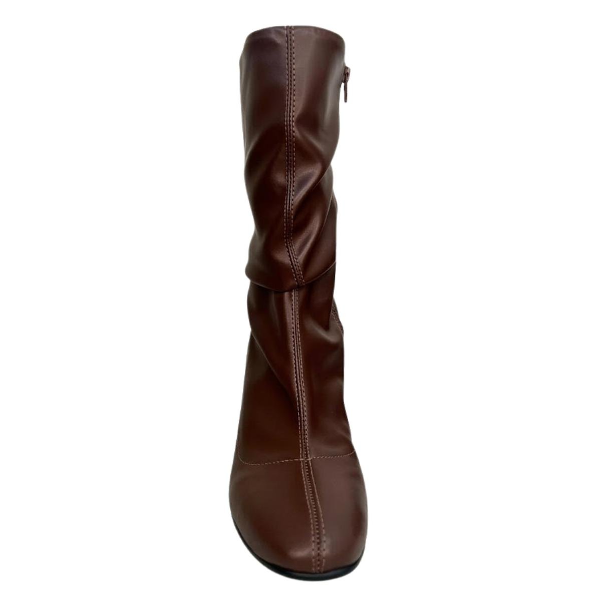Bota Slouchy Casual Feminina Beira Rio 9076.112 Cano Médio Marrom Marrom 4