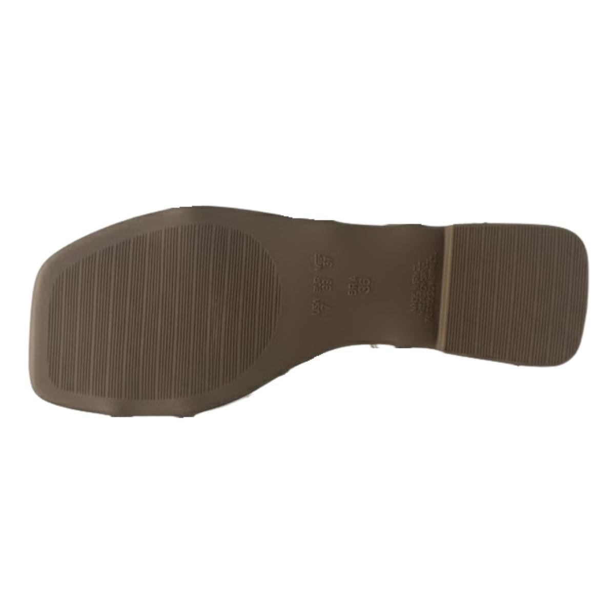Sandália Rasteirinha Casual Feminino Akazzo 4162NE Dourado Dourado 6