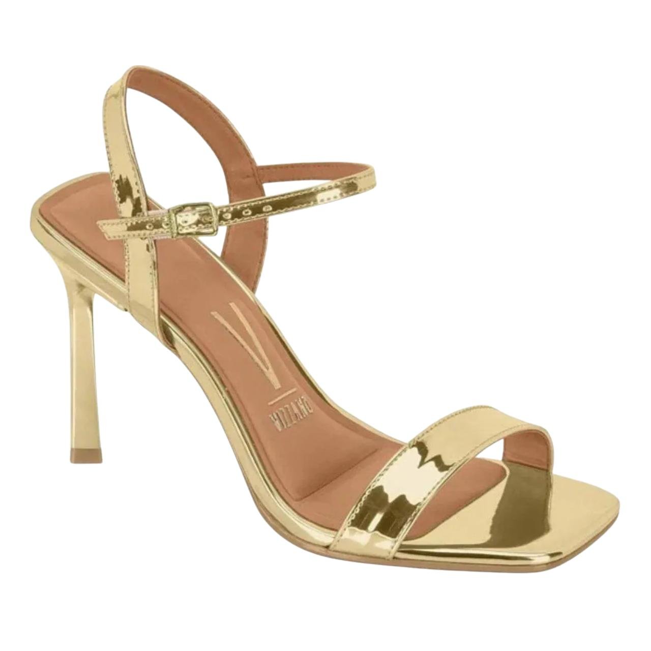 Sandália Stilleto Casual Feminina Vizzano 6516200 Dourado