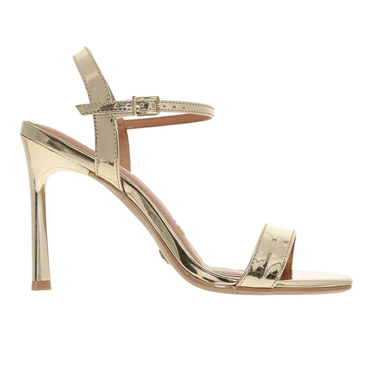 Sandália Stilleto Casual Feminina Vizzano 6516200 Dourado Dourado 2