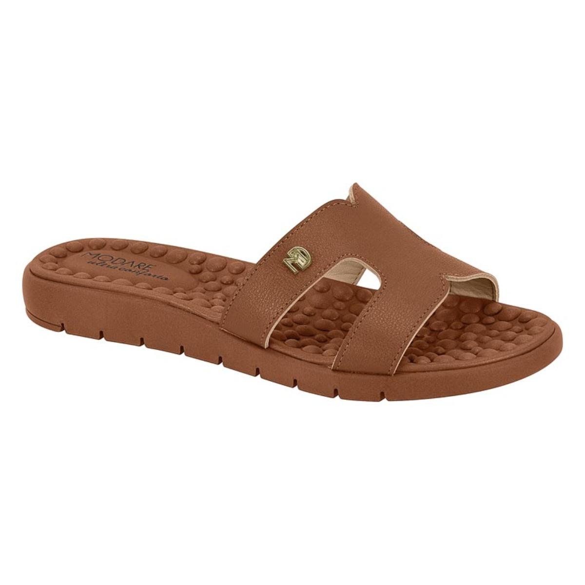 Tamanco Anabela Casual Feminino Modare 7162.330 Comfort Ortopédico Marrom