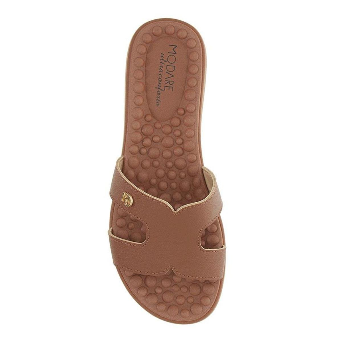 Tamanco Anabela Casual Feminino Modare 7162.330 Comfort Ortopédico Marrom Marrom 4