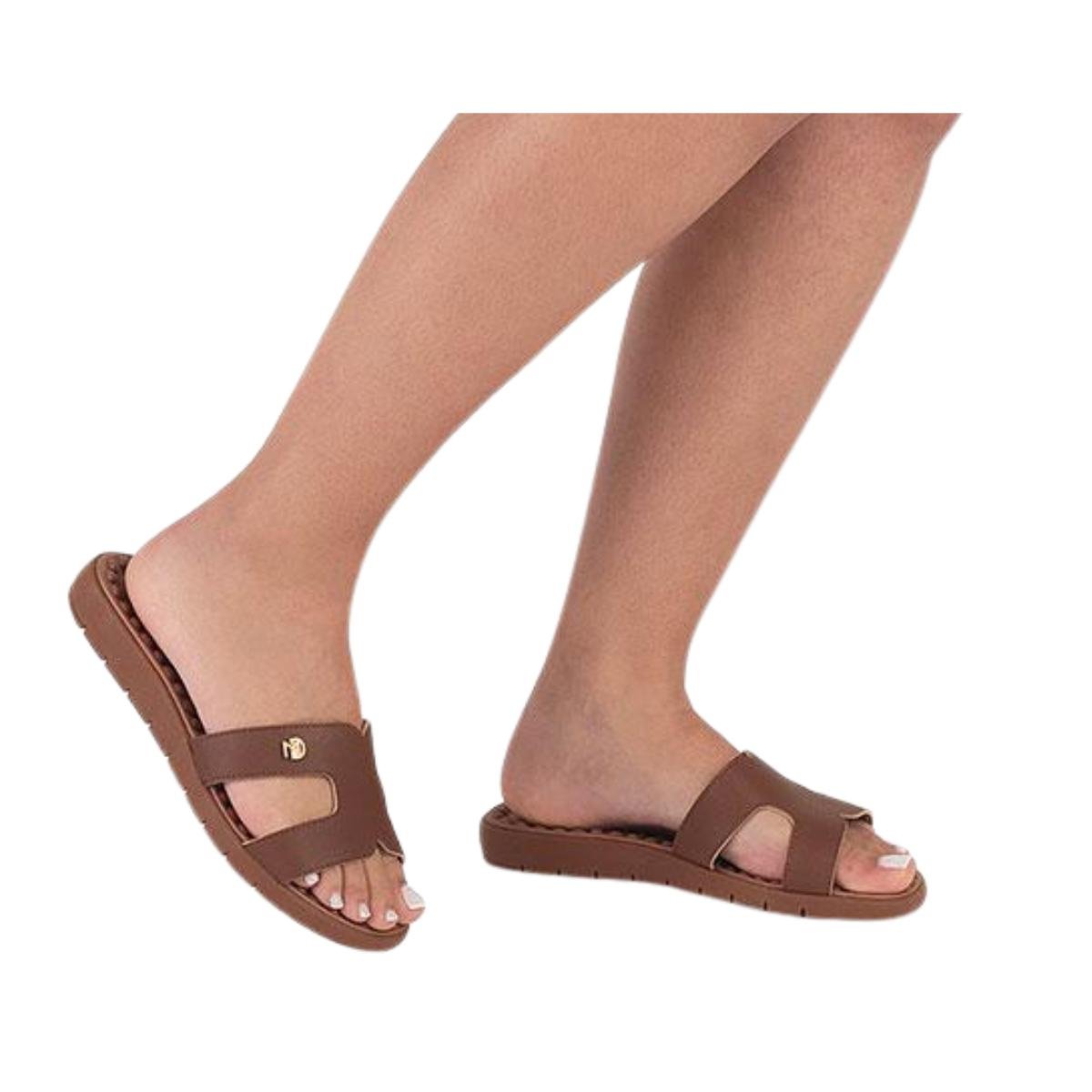 Tamanco Anabela Casual Feminino Modare 7162.330 Comfort Ortopédico Marrom Marrom 5