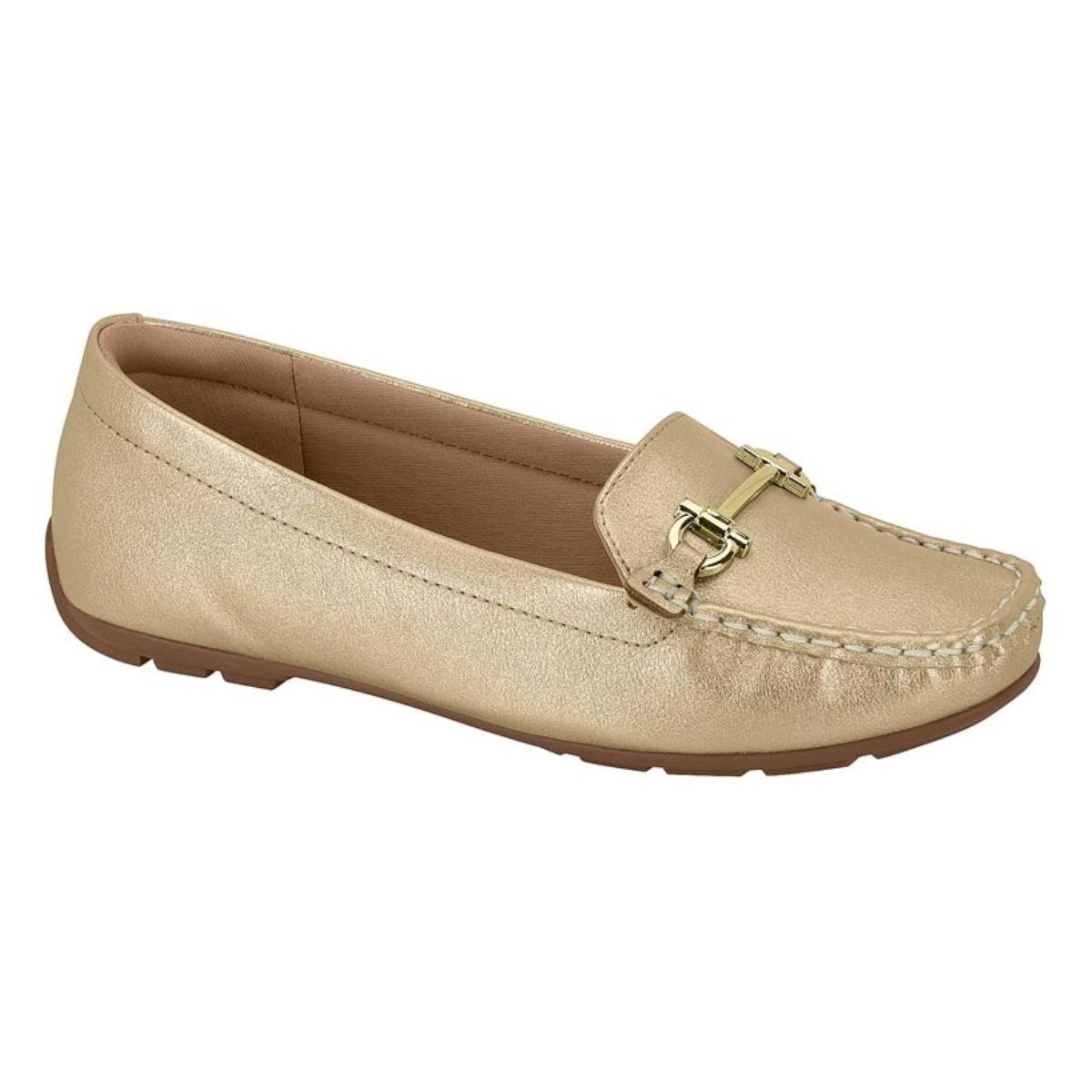Mocassim Casual Feminino Modare 7035.655 Ultracomfort Dourado