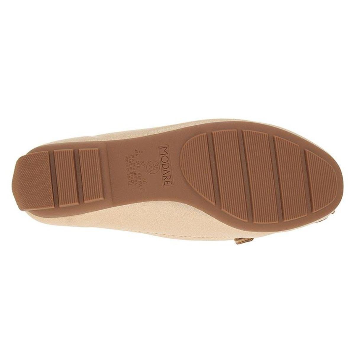 Mocassim Casual Feminino Modare 7035.655 Ultracomfort Dourado Dourado 6