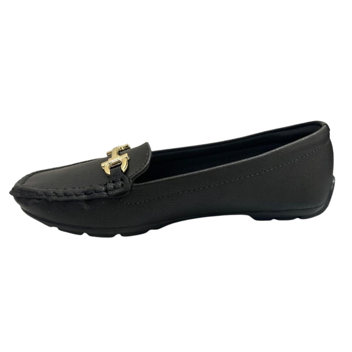 Mocassim Casual Feminino Modare 7035.641 Ultracomfort Preto Preto 3