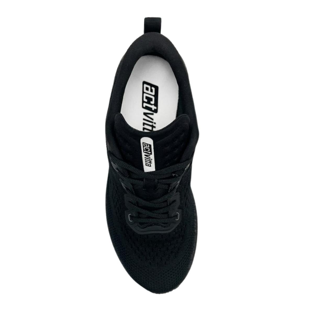 Tênis Esportivo Feminino Actvitta 4841.100 Ultra leve Preto Preto 4