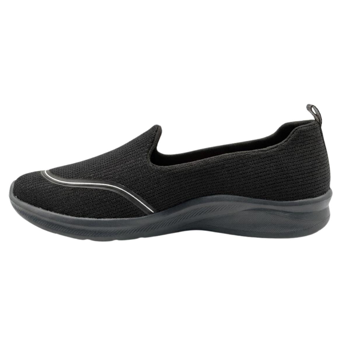 Tênis Slip On Casual Feminino Actvitta 4853.100 Preto Preto 3