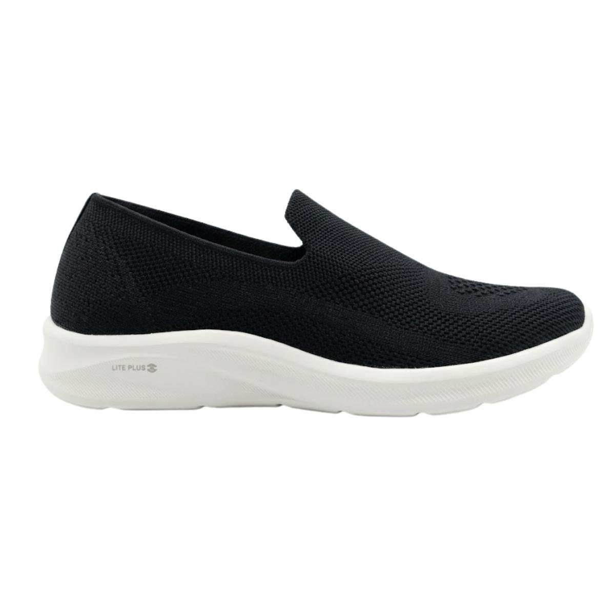 Tênis Slip On Casual Feminino Activitta 4853101 Preto e Branco Preto 2