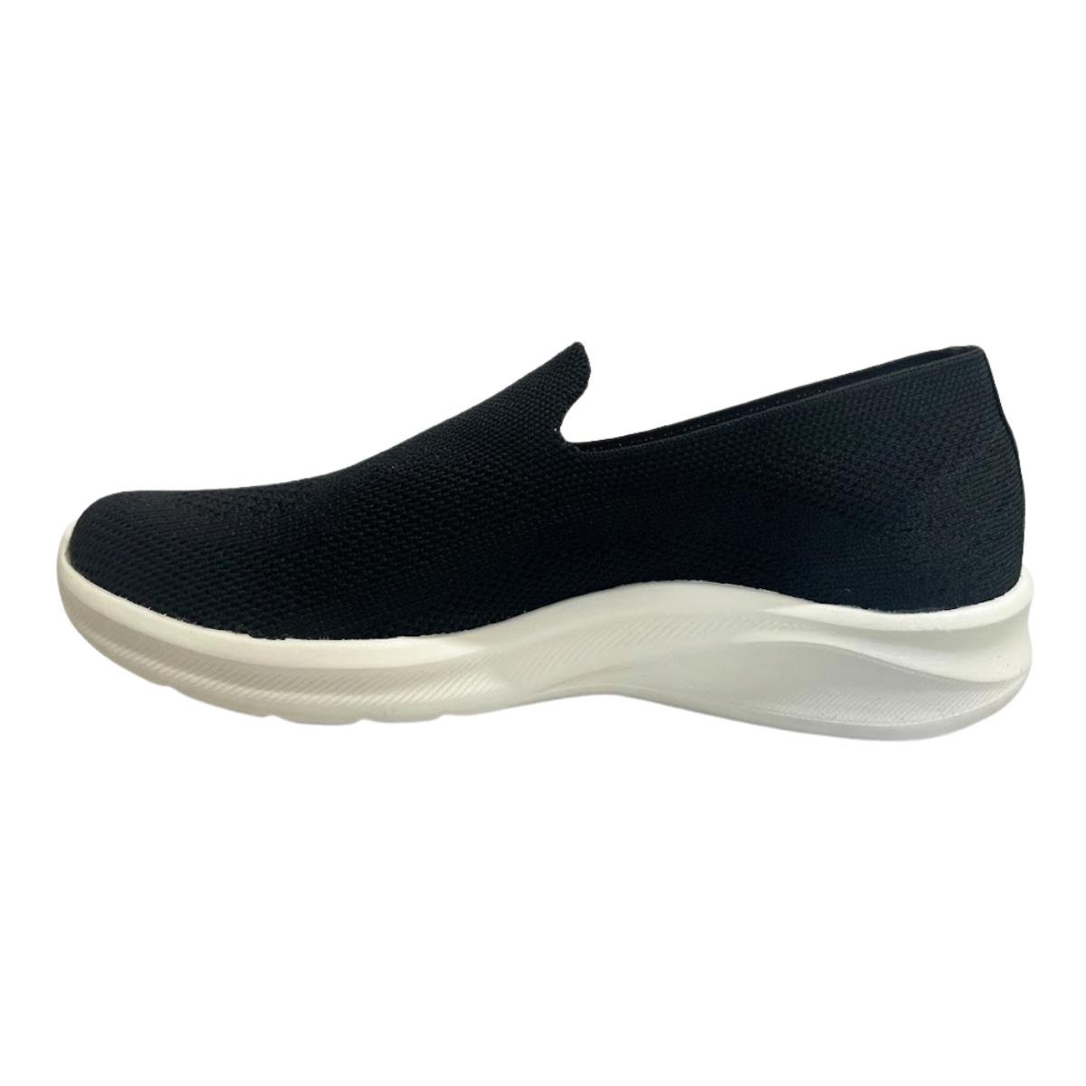 Tênis Slip On Casual Feminino Activitta 4853101 Preto e Branco Preto 3