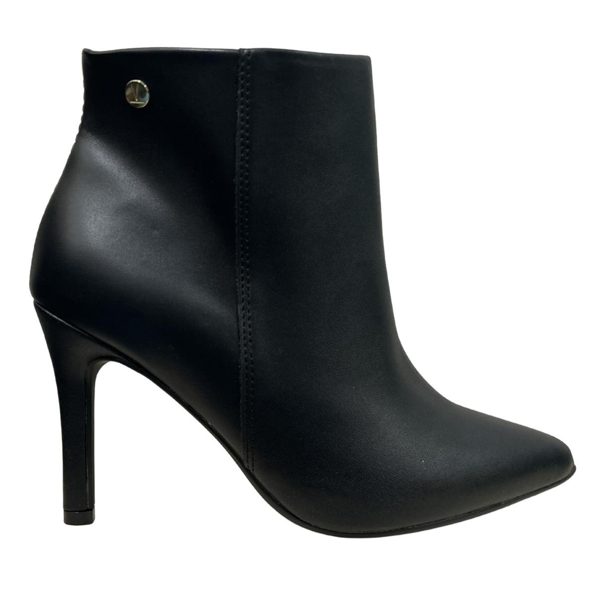 Bota Casual Feminino Vizzano 3049.219 Salto Fino Preto Preto 2