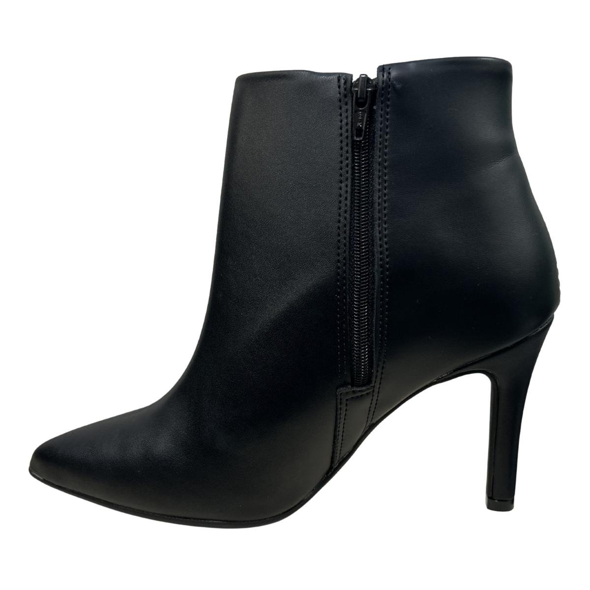 Bota Casual Feminino Vizzano 3049.219 Salto Fino Preto Preto 3