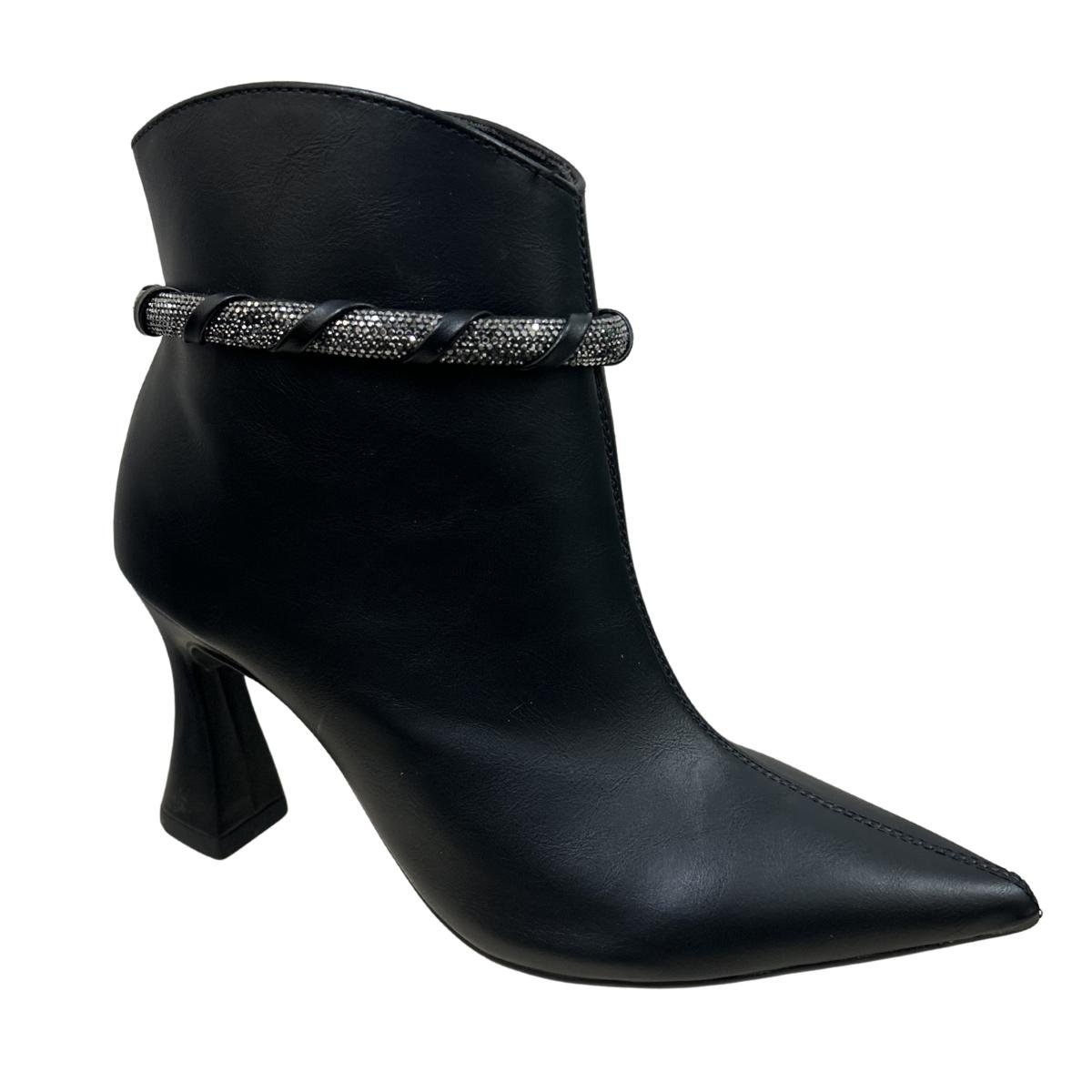 Bota Casual Feminino Mariotta 19690-03 Salto Taça Preto