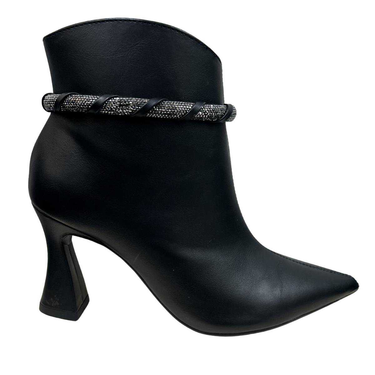 Bota Casual Feminino Mariotta 19690-03 Salto Taça Preto Preto 2