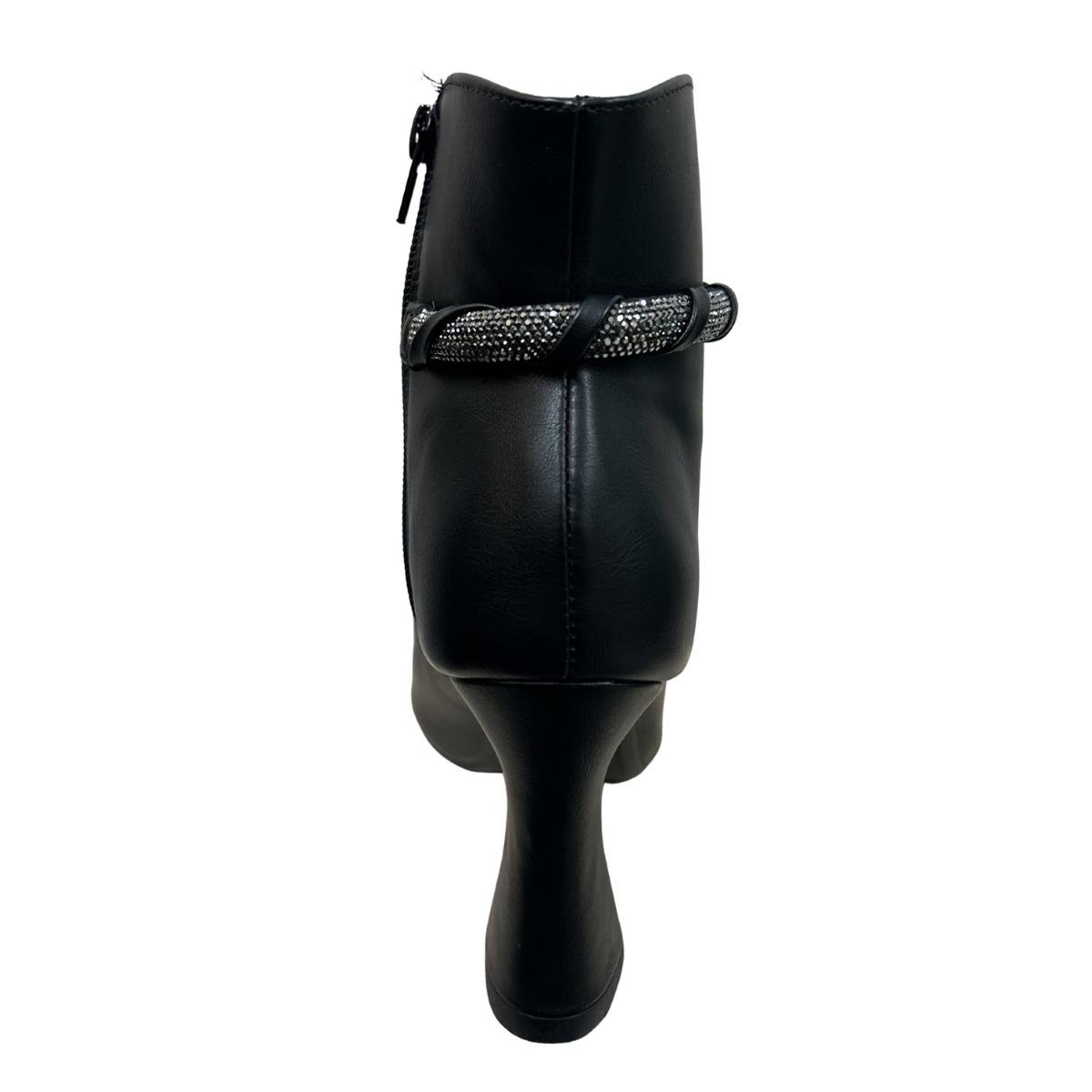 Bota Casual Feminino Mariotta 19690-03 Salto Taça Preto Preto 5