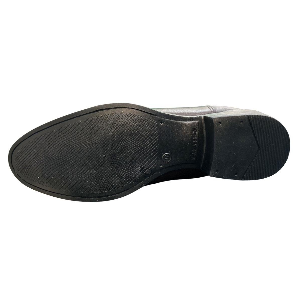 Bota Casual Feminino Milla Flor 9103-01 Montaria Couro Legitimo Marrom Marrom 6