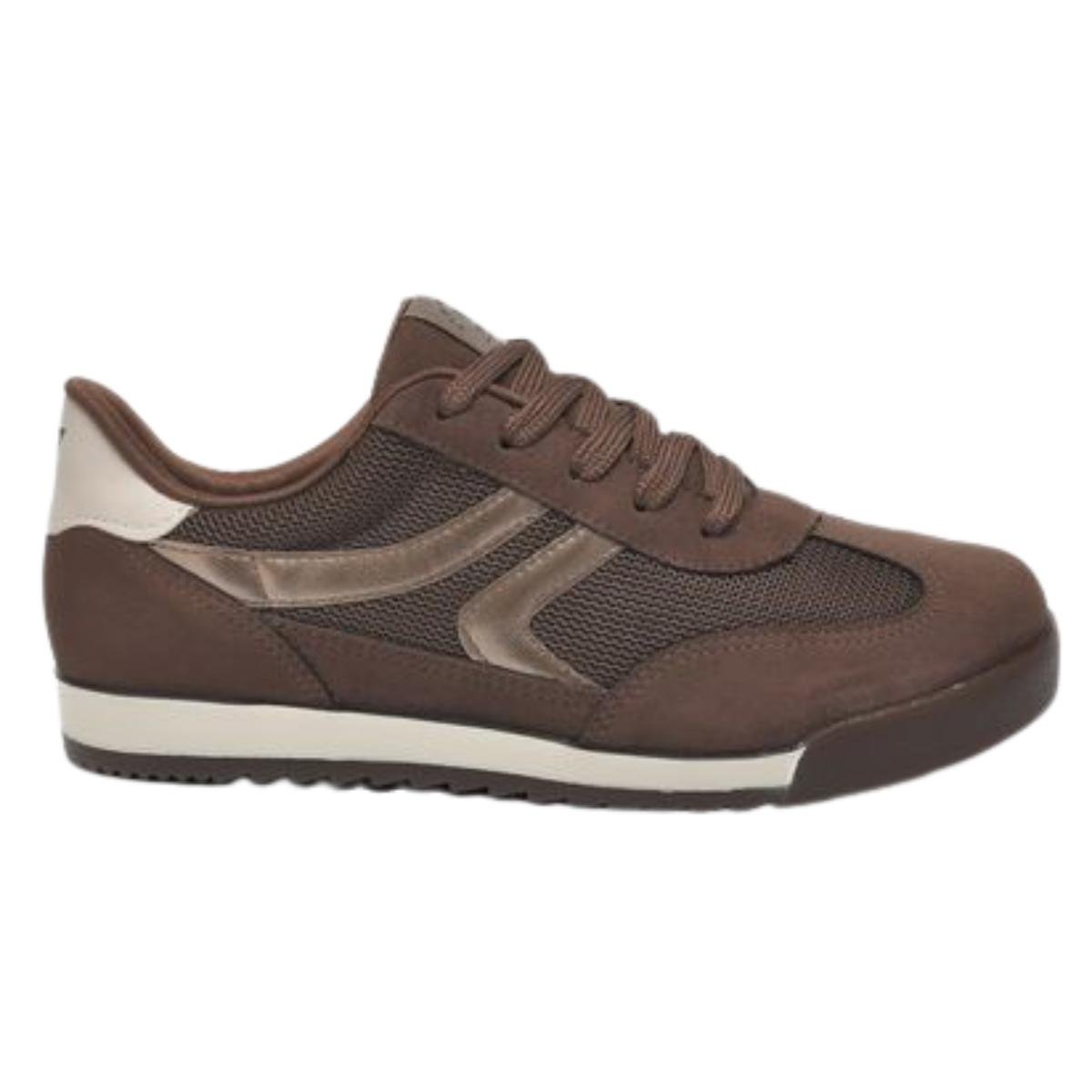 Tênis Casual Feminino Via Marte 237.013.02 Marrom