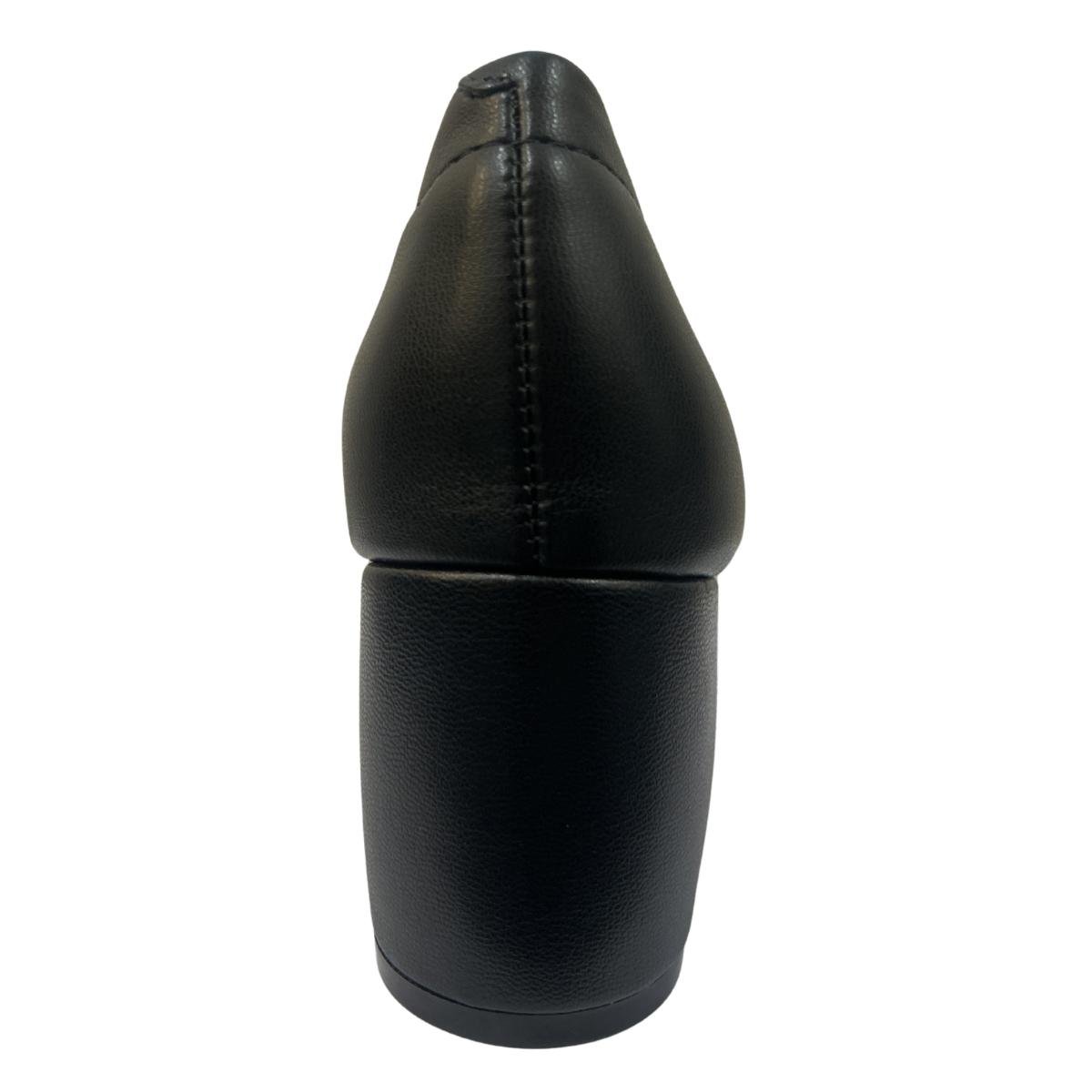 Sapato Casual Feminino Beira Rio 4304.206 Salto Bloco Preto Preto 7