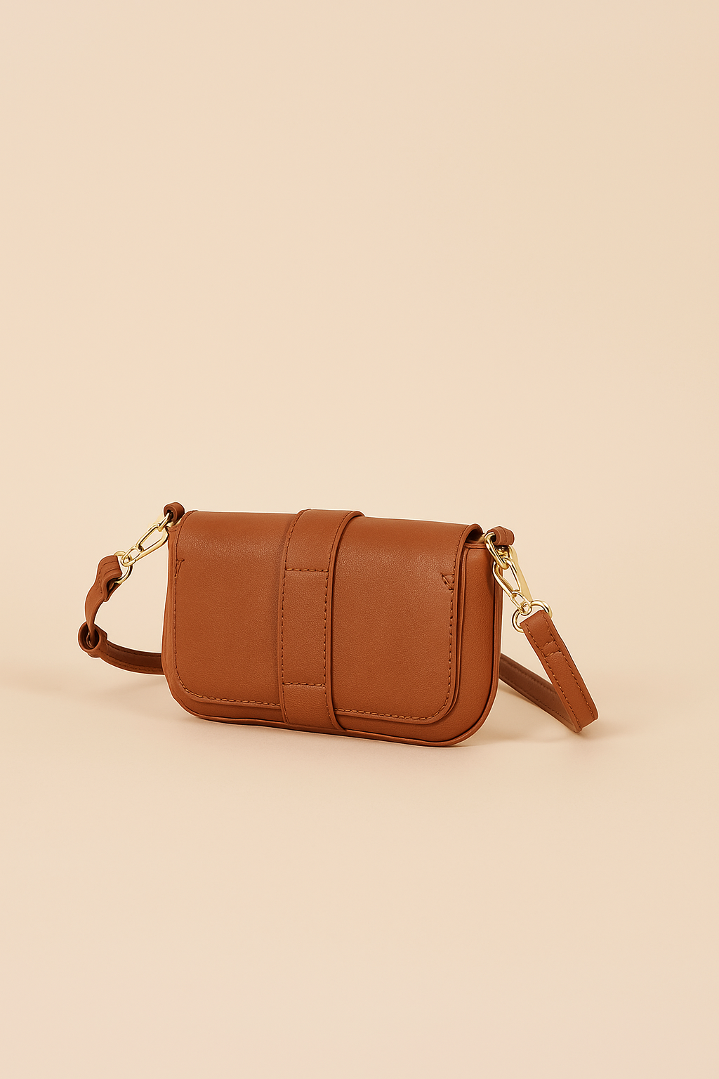 Bolsa Media Transversal D Bell Marrom Marrom 4