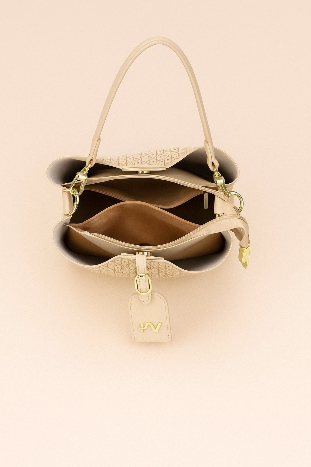  Bolsa Transversal D Bell Bege  Bege 2