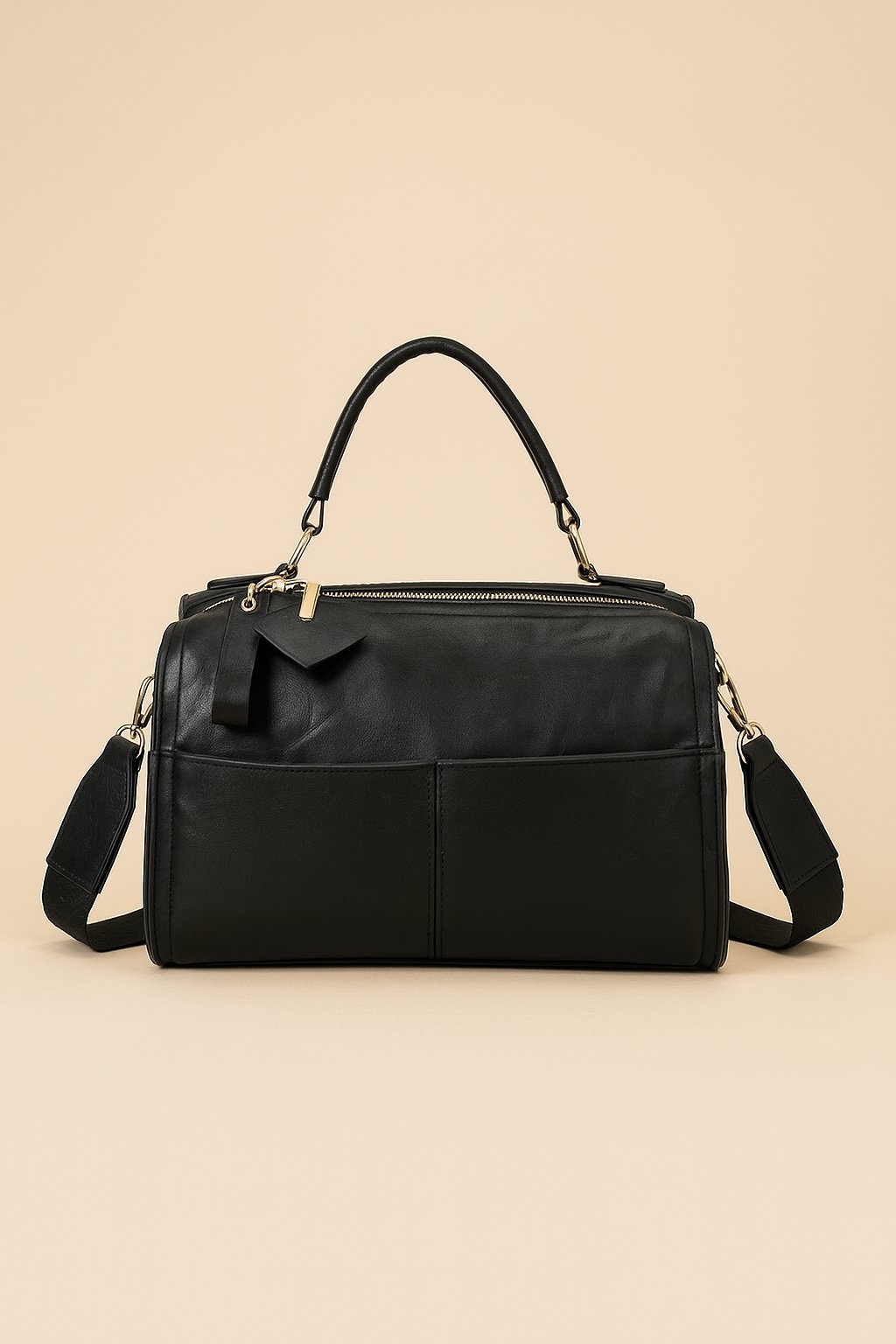  Bolsa Media Transversal D Bell Preta Preto 3