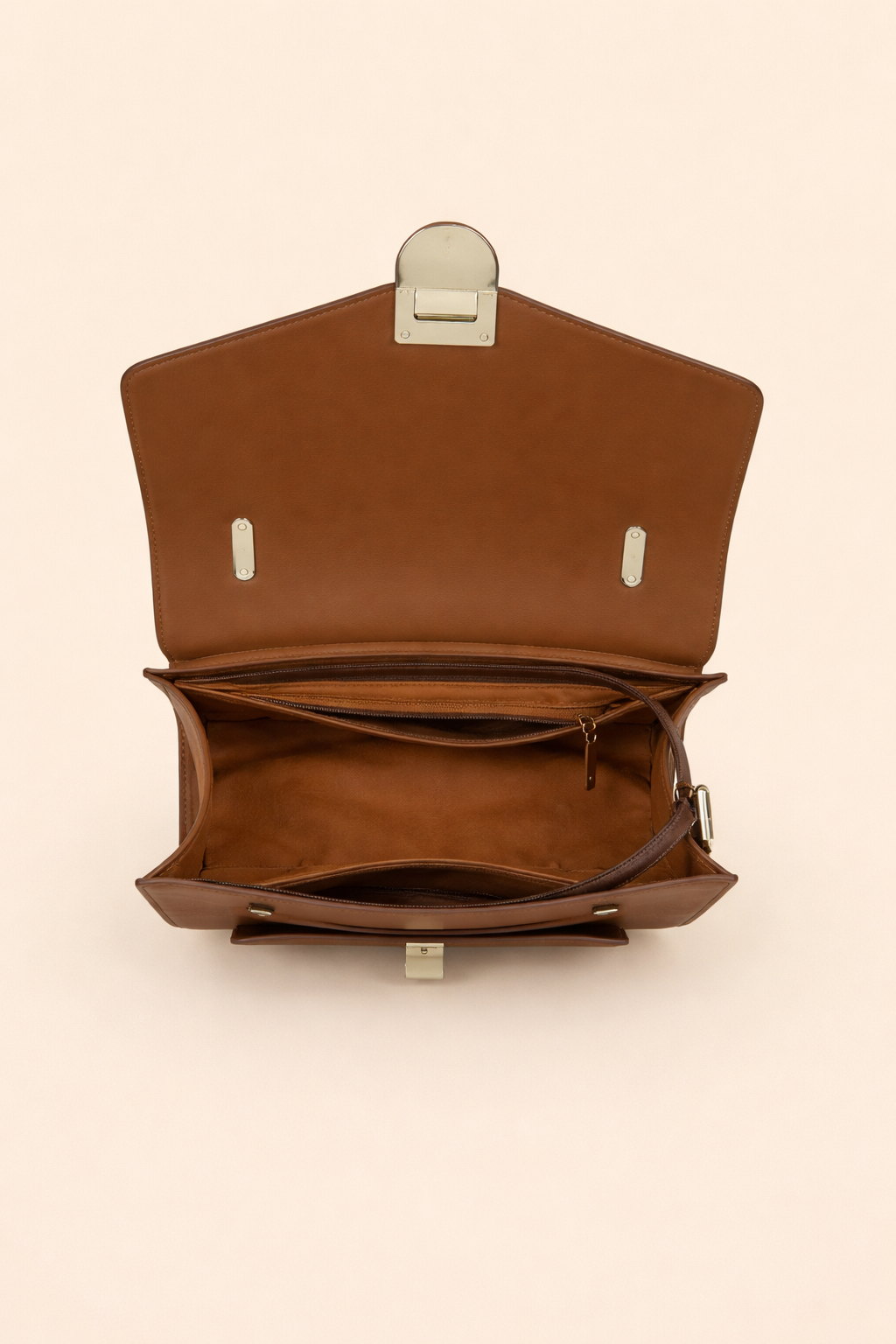 Bolsa Pequena Transversal D Bell Outlet Fashion Monograma Marrom Marrom 2