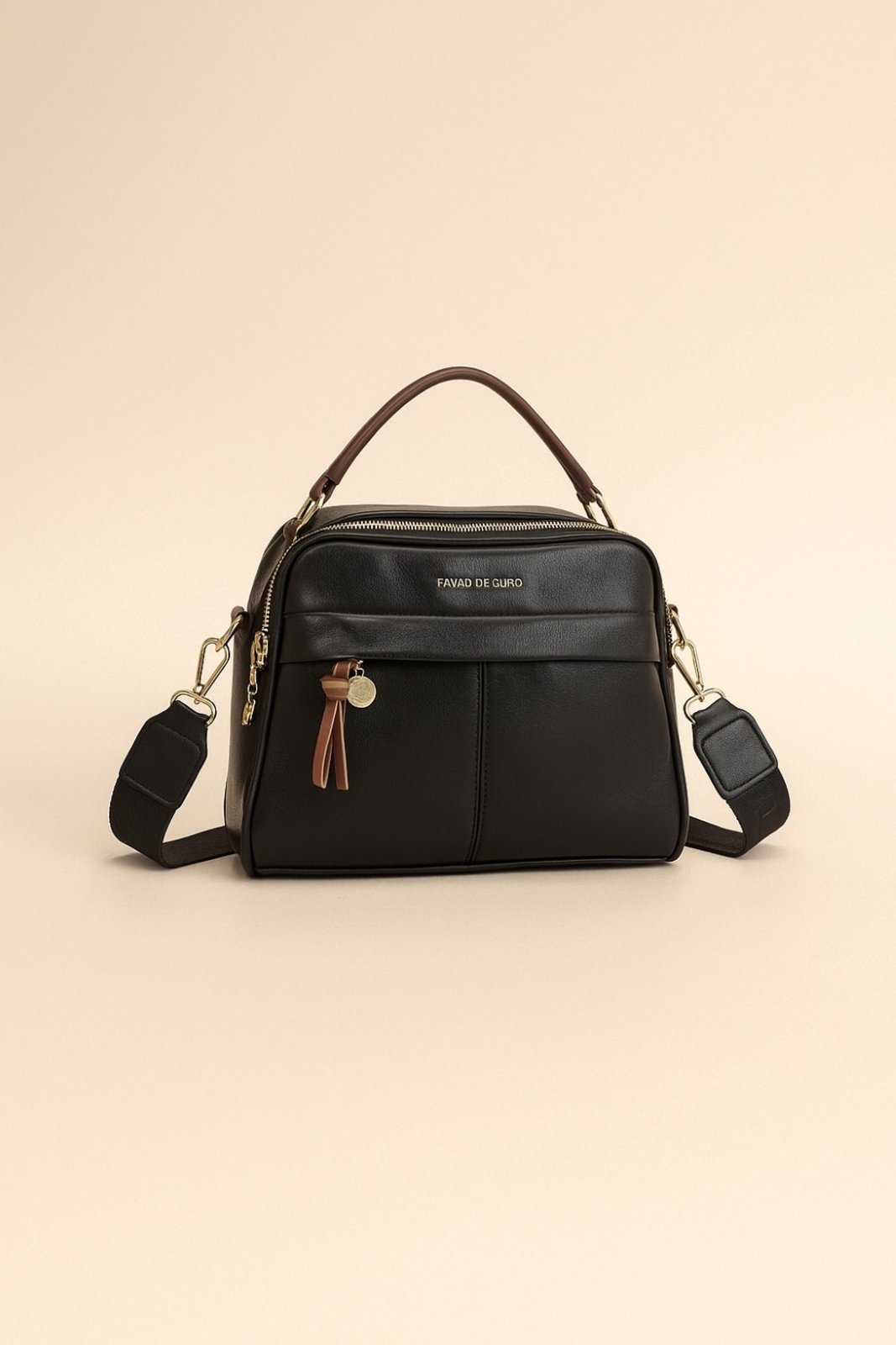 Bolsa Media Transversal D Bell Outlet Fashion Preta
