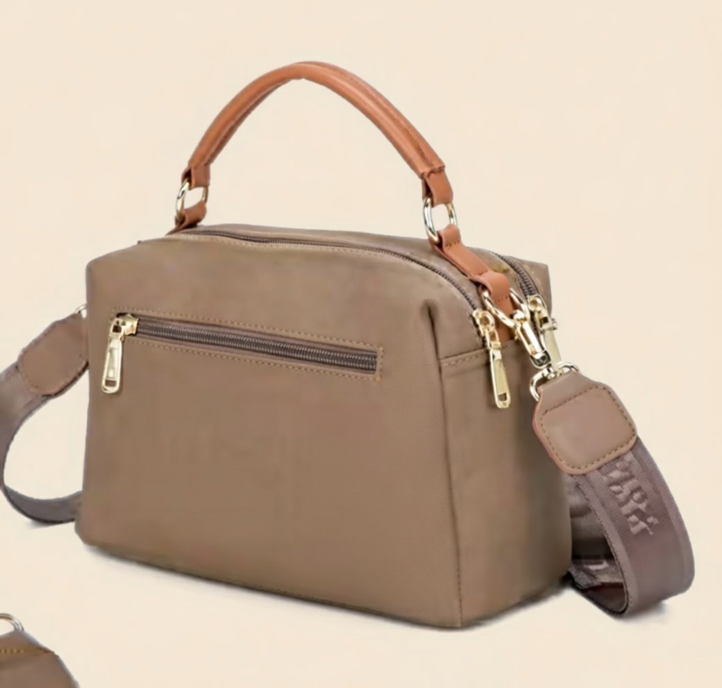 Bolsa Aurora City D Bell Outlet Fashion Marrom 2