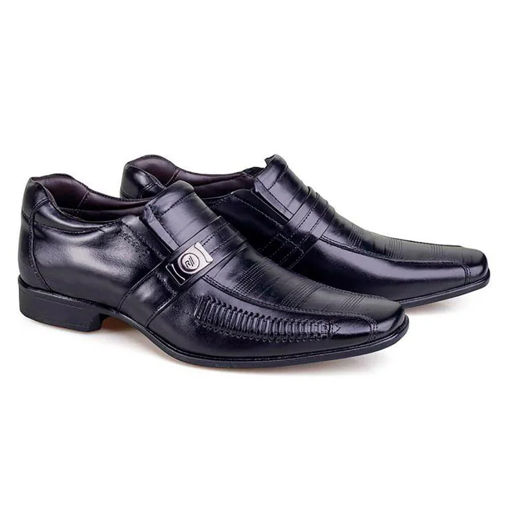 Sapato Social Rafarillo Couro Las Vegas Masculino Preto 2