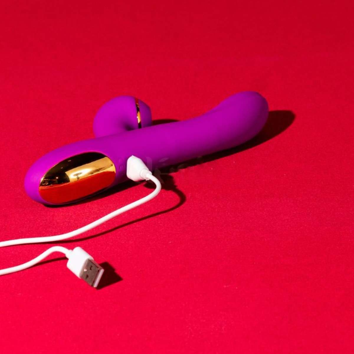 Sugador e Vibrador Rabbit Duplo Diana 10 Vibracoes Roxo 2