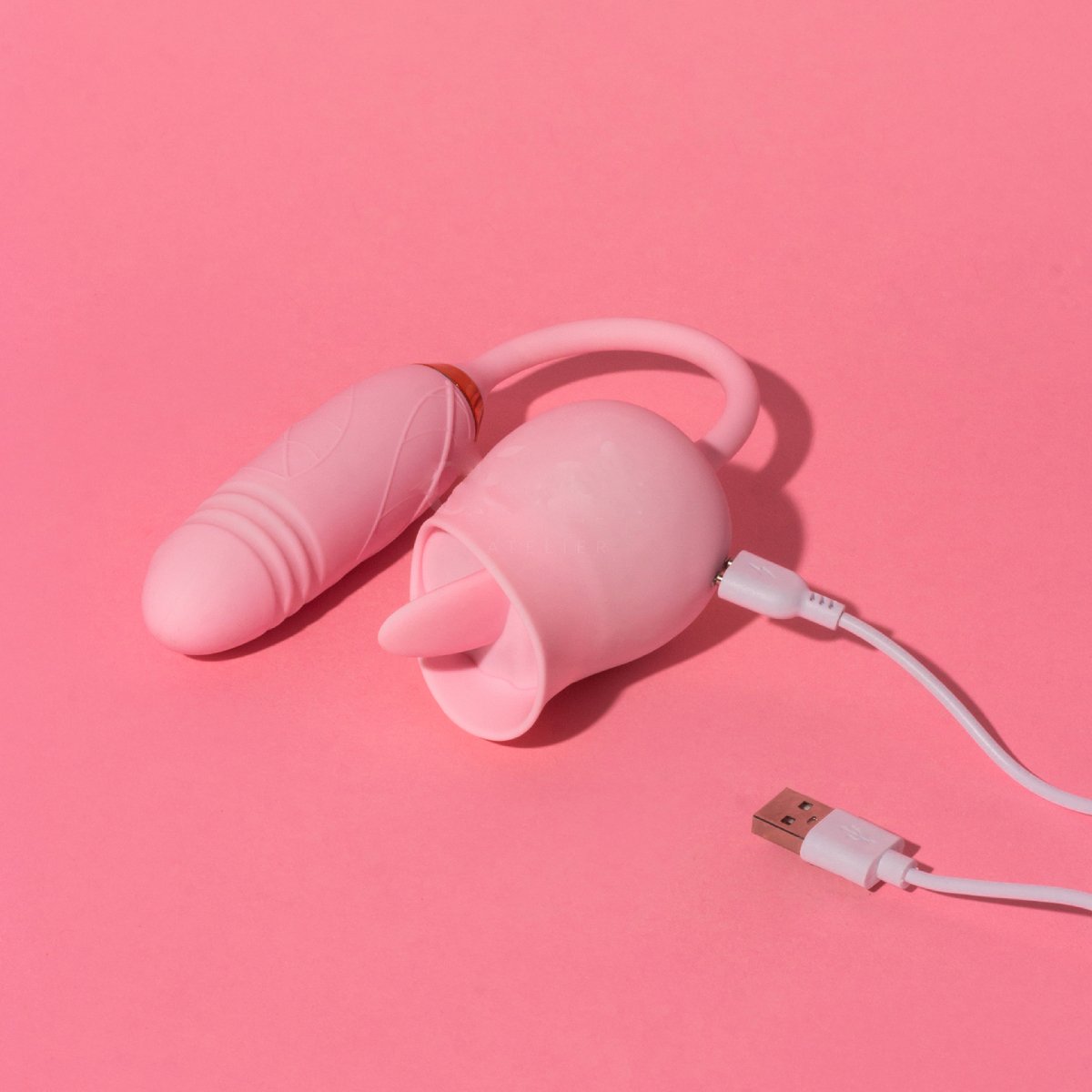 Vibrador Vai e Vem Lingua Daisy Rosa 2