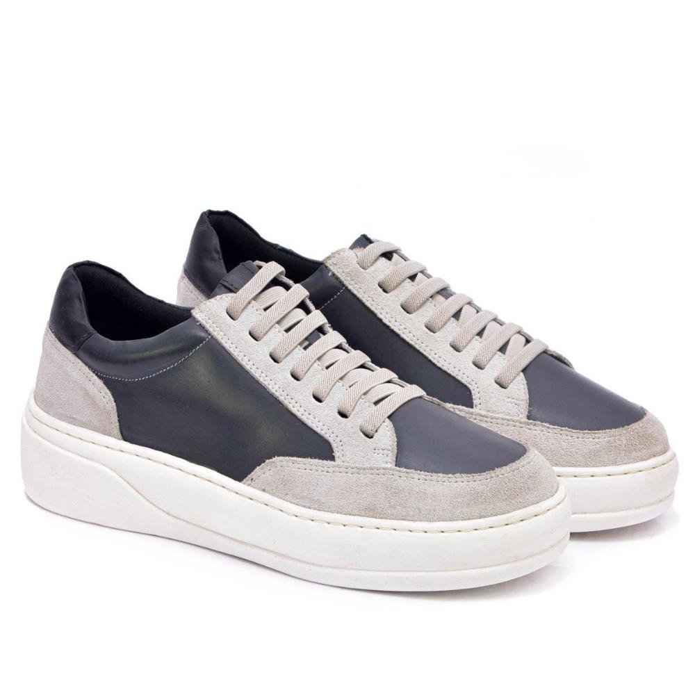 Tênis Masculino Couro Tokio Dia a Dia