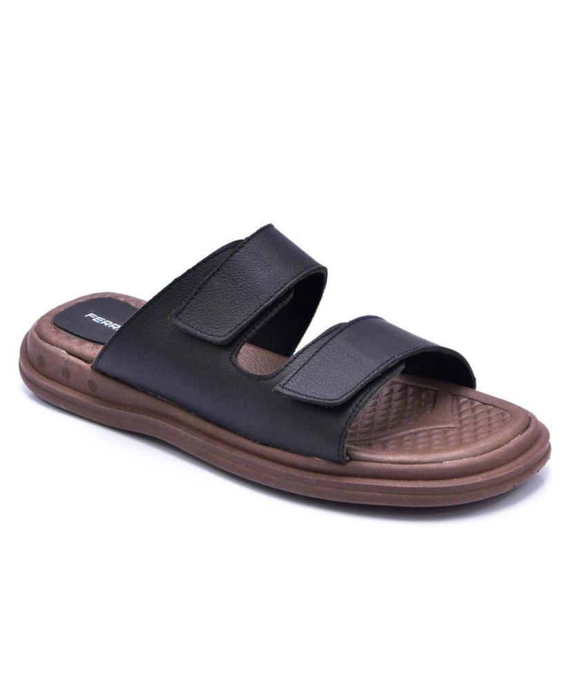 Sandália Masculina Couro Confortável Dia a Dia