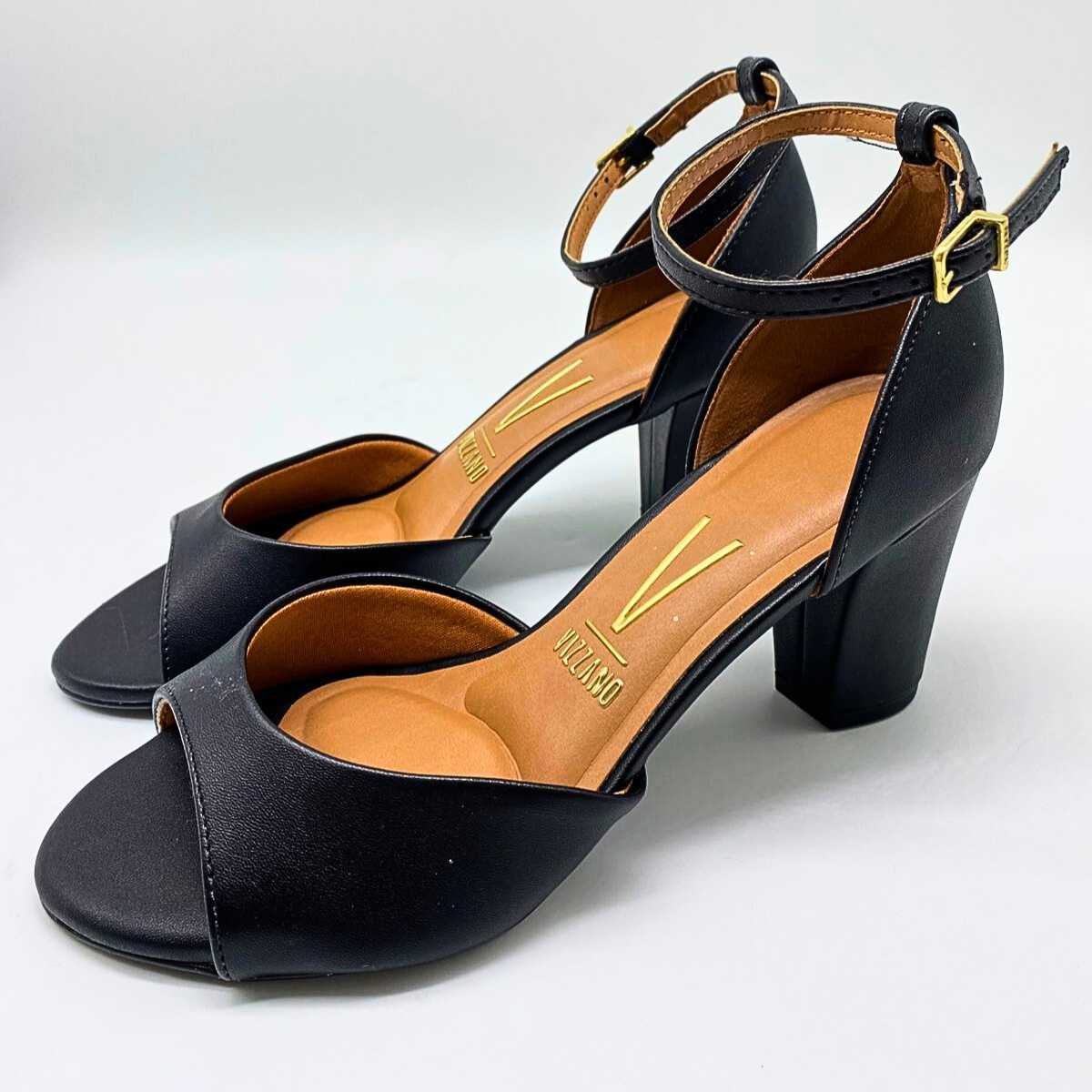 Sandália Vizzano Pulseira Salto Grosso 6262.406 Preto 9