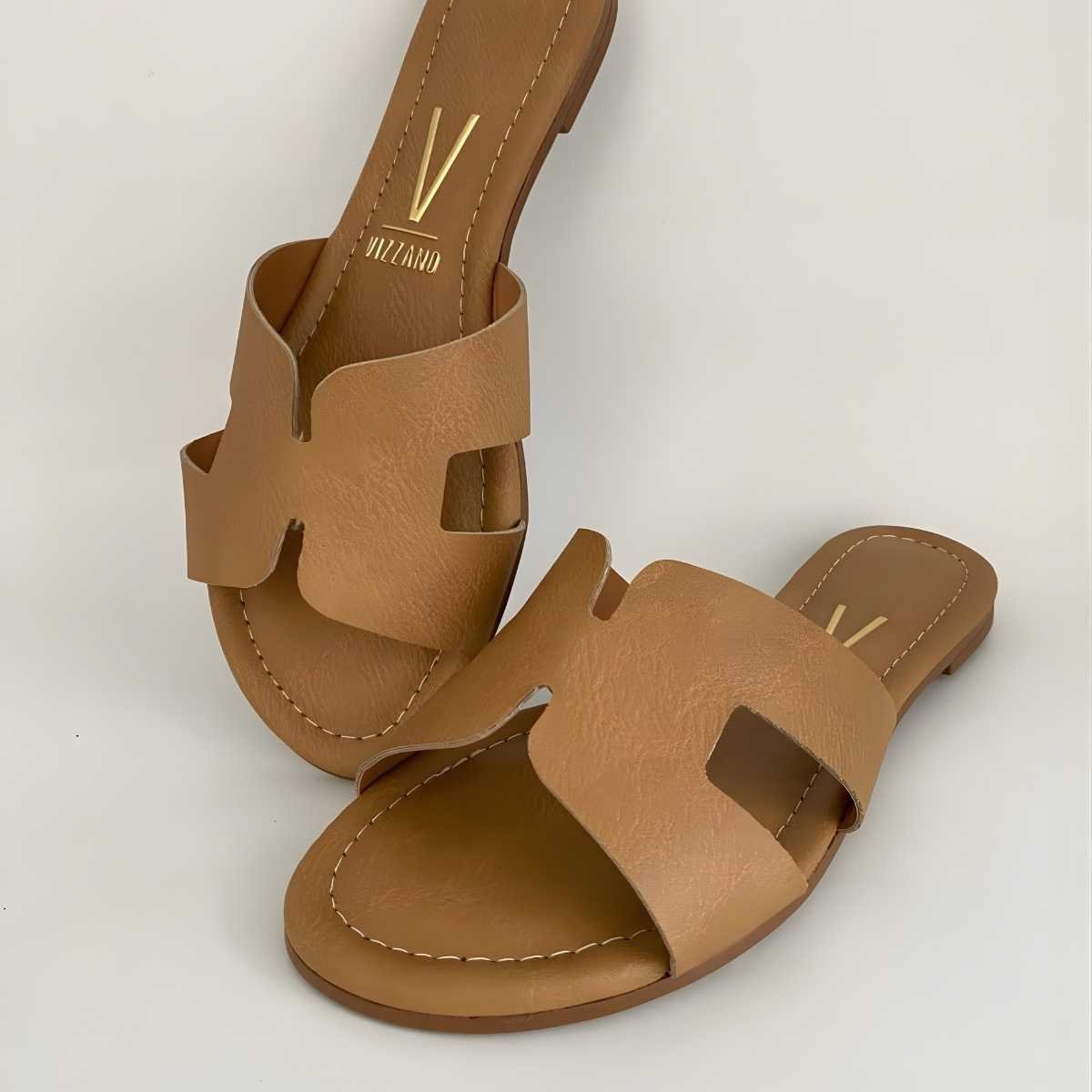 Sandália Feminina Vizzano Rasteirinha Estilo Confy 6371.367 Bege 6