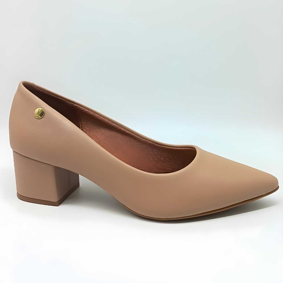 Scarpin Feminino Vizzano Salto Grosso Baixo Estilo 1220.315