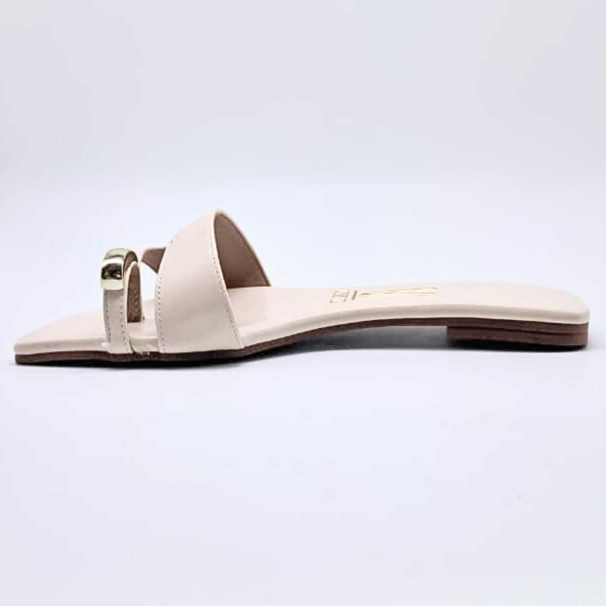 Sandália Feminina Vizzano Rasteirinha Estilo Casual 6553.102 Branco 2